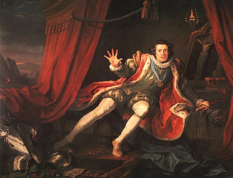 William Hogarth David Garrick as Richard III oil painting image